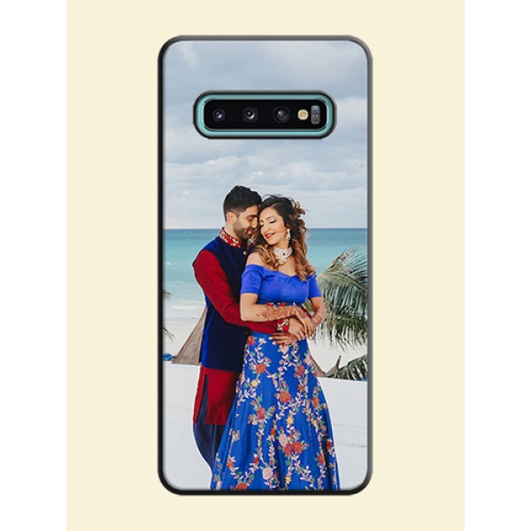 Full Single Pic Upload On Space Black Personalized Soft Matte Phone Covers -Samsung Galaxy S10 Plus Full Single Pic Upload On Space Black Personalized Soft Matte Phone Covers -Samsung Galaxy S10 Plus