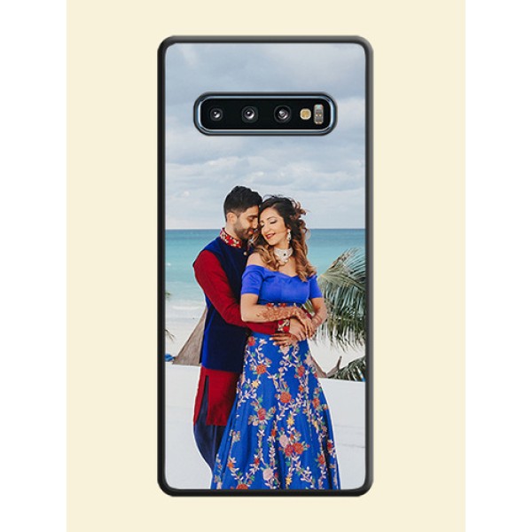Full Single Pic Upload On Space Black Personalized Soft Matte Phone Covers -Samsung Galaxy S10 Full Single Pic Upload On Space Black Personalized Soft Matte Phone Covers -Samsung Galaxy S10