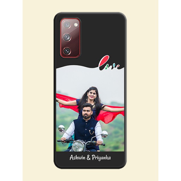 Fall in Love Pattern with Picture on Photo on Space Black Soft Matte Mobile Case - Galaxy S20 FE 5G Fall in Love Pattern with Picture on Photo on Space Black Soft Matte Mobile Case - Galaxy S20 FE 5G