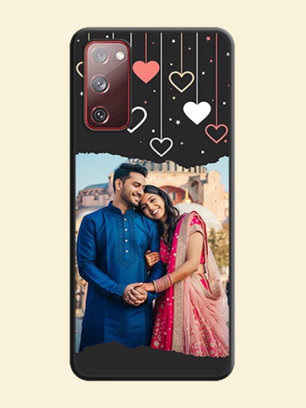 Love Hangings with Splash Wave Picture on Space Black Custom Soft Matte Phone Back Cover - Galaxy S20 FE