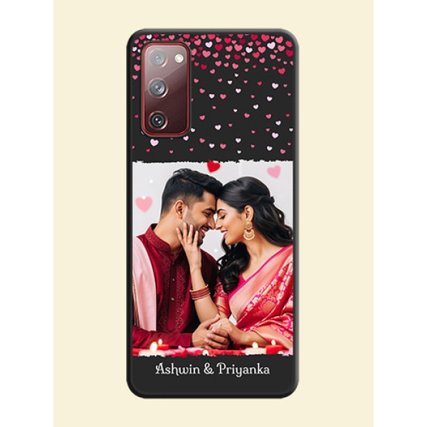 Fall in Love with Your Partner  on Photo on Space Black Soft Matte Phone Cover - Galaxy S20 FE