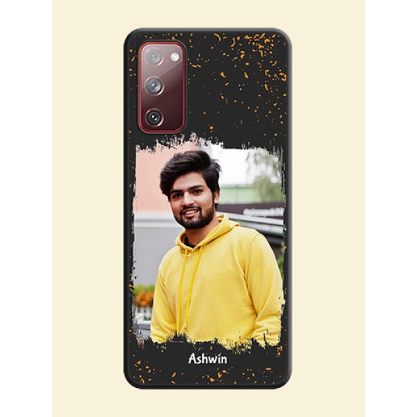 Spray Free Design on Photo on Space Black Soft Matte Phone Cover - Galaxy S20 FE Spray Free Design on Photo on Space Black Soft Matte Phone Cover - Galaxy S20 FE