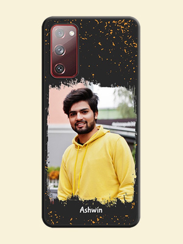 Spray Free Design on Photo on Space Black Soft Matte Phone Cover - Galaxy S20 FE
