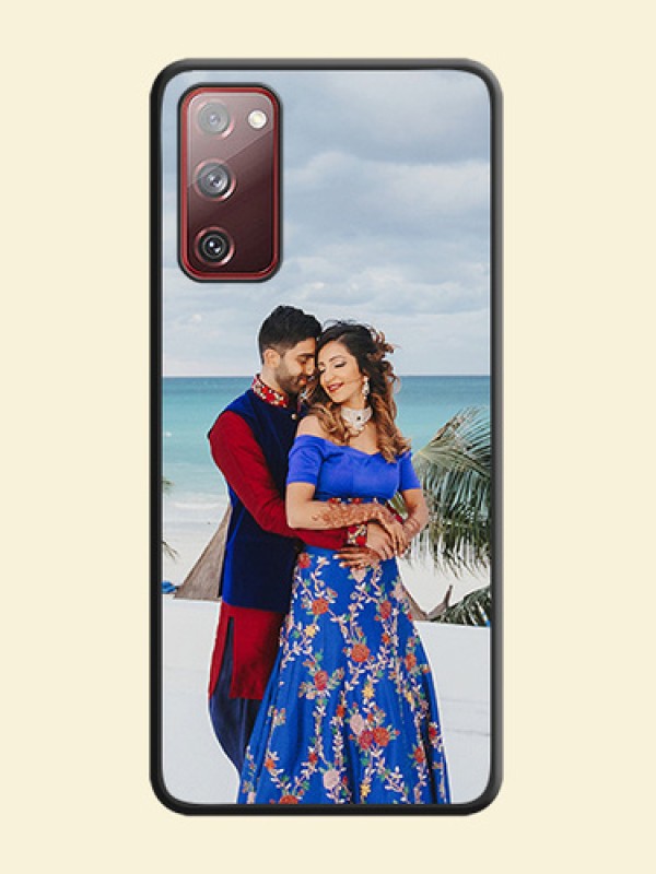 Full Single Pic Upload On Space Black Personalized Soft Matte Phone Covers -Samsung Galaxy S20 Fe