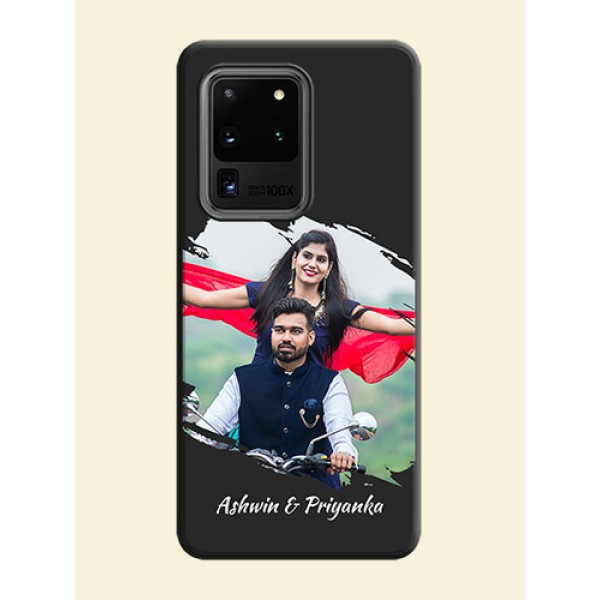 Grunge Brush Strokes - Photo on Space Black Soft Matte Back Cover - Galaxy S20 Ultra Grunge Brush Strokes - Photo on Space Black Soft Matte Back Cover - Galaxy S20 Ultra