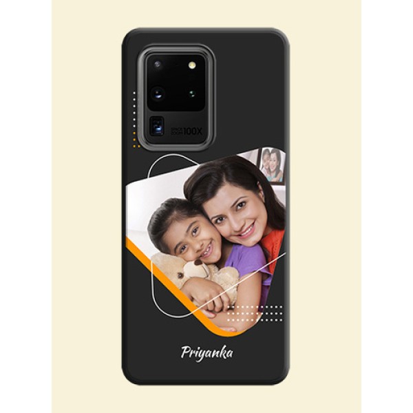 Yellow Triangle - Photo on Space Black Soft Matte Phone Cover - Galaxy S20 Ultra Yellow Triangle - Photo on Space Black Soft Matte Phone Cover - Galaxy S20 Ultra