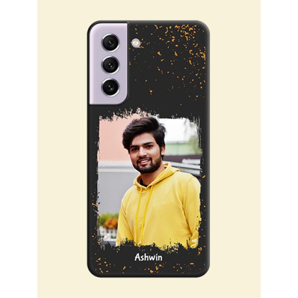 Spray Free Design on Photo on Space Black Soft Matte Phone Cover - Galaxy S21 FE 5G Spray Free Design on Photo on Space Black Soft Matte Phone Cover - Galaxy S21 FE 5G