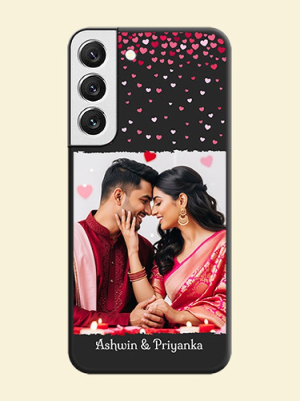 Fall in Love with Your Partner on Photo on Space Black Soft Matte Phone Cover - Galaxy S22 5G