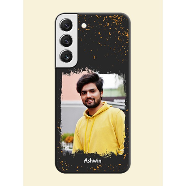 Spray Free Design on Photo on Space Black Soft Matte Phone Cover - Galaxy S22 5G Spray Free Design on Photo on Space Black Soft Matte Phone Cover - Galaxy S22 5G