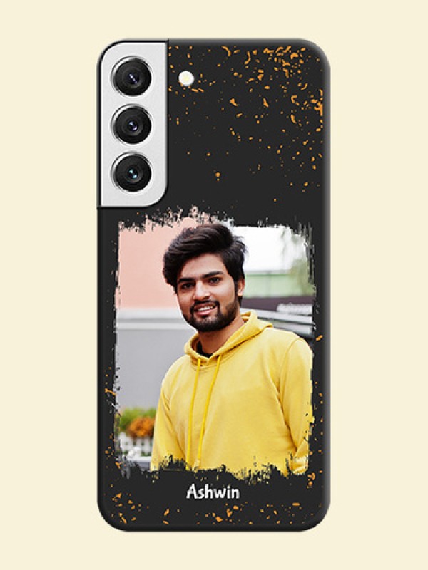 Spray Free Design on Photo on Space Black Soft Matte Phone Cover - Galaxy S22 5G