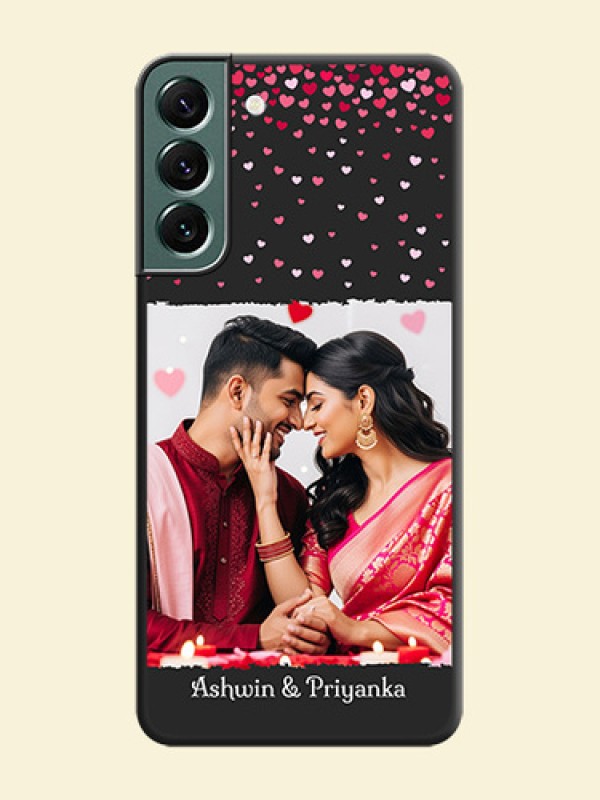 Fall in Love with Your Partner on Photo on Space Black Soft Matte Phone Cover - Galaxy S22 Plus 5G