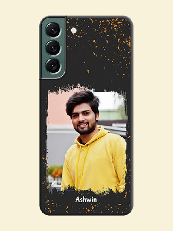 Spray Free Design on Photo on Space Black Soft Matte Phone Cover - Galaxy S22 Plus 5G