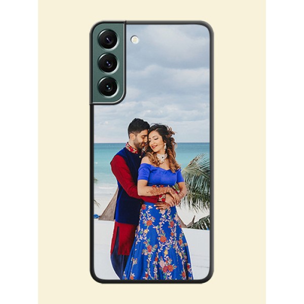Full Single Pic Upload On Space Black Personalized Soft Matte Phone Covers -Samsung Galaxy S22 Plus 5G Full Single Pic Upload On Space Black Personalized Soft Matte Phone Covers -Samsung Galaxy S22 Plus 5G