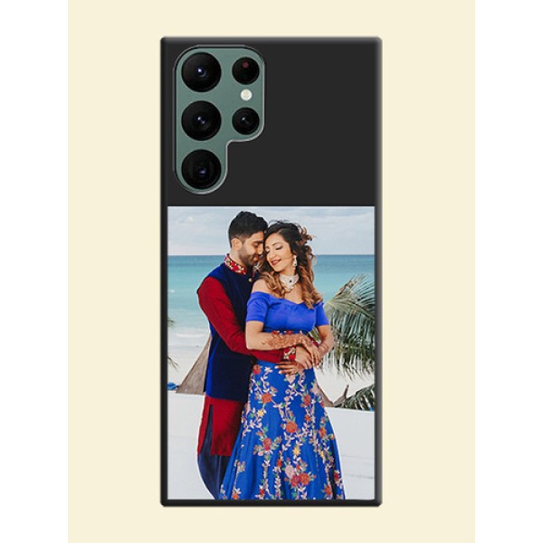 Image Upload With Space Black Color On Custom Soft Matte Mobile Back Cover - Samsung Galaxy S22 Ultra 5G Image Upload With Space Black Color On Custom Soft Matte Mobile Back Cover - Samsung Galaxy S22 Ultra 5G