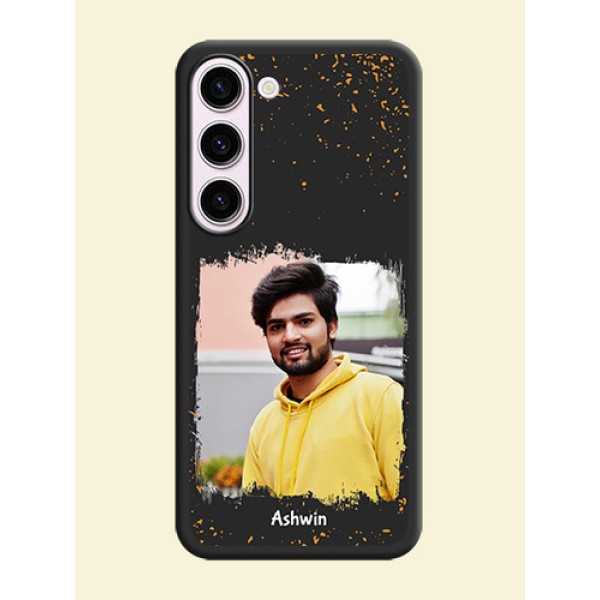 Spray Free Design on Photo on Space Black Soft Matte Phone Cover - Samsung Galaxy S23 5G Spray Free Design on Photo on Space Black Soft Matte Phone Cover - Samsung Galaxy S23 5G