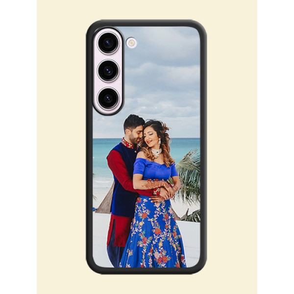 Full Single Pic Upload On Space Black Personalized Soft Matte Phone Covers -Samsung Galaxy S23 5G Full Single Pic Upload On Space Black Personalized Soft Matte Phone Covers -Samsung Galaxy S23 5G