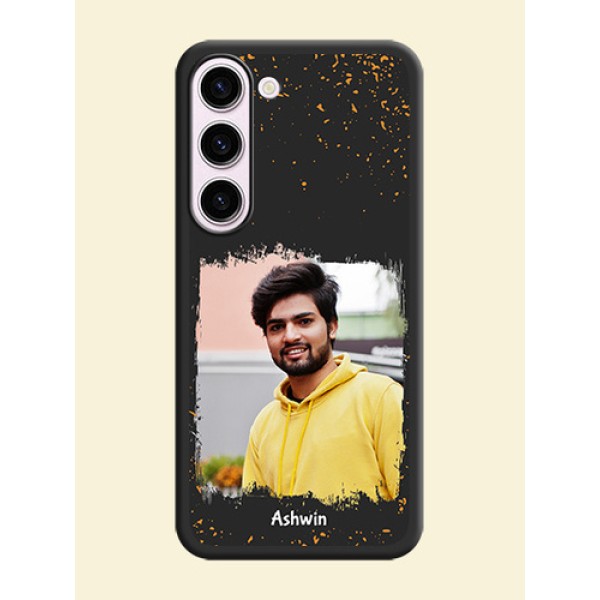 Spray Free Design on Photo on Space Black Soft Matte Phone Cover - Samsung Galaxy S23 Plus 5G Spray Free Design on Photo on Space Black Soft Matte Phone Cover - Samsung Galaxy S23 Plus 5G