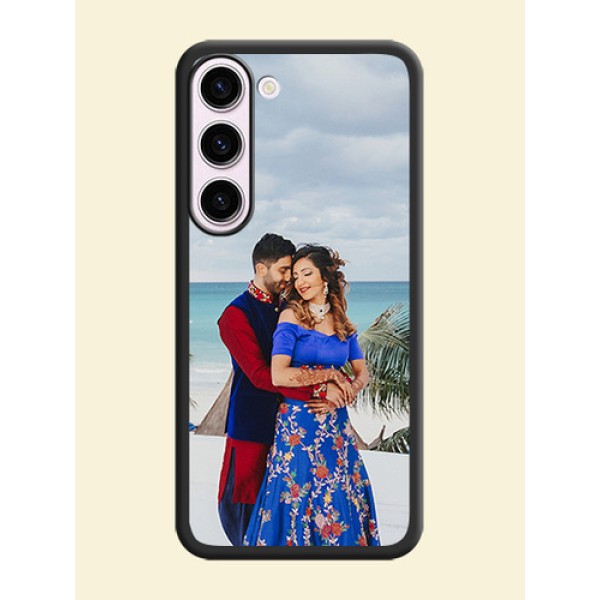 Full Single Pic Upload On Space Black Personalized Soft Matte Phone Covers -Samsung Galaxy S23 Plus 5G Full Single Pic Upload On Space Black Personalized Soft Matte Phone Covers -Samsung Galaxy S23 Plus 5G