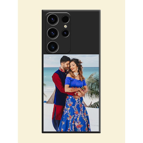 Image Upload With Space Black Color On Custom Soft Matte Mobile Back Cover - Samsung Galaxy S23 Ultra 5G Image Upload With Space Black Color On Custom Soft Matte Mobile Back Cover - Samsung Galaxy S23 Ultra 5G