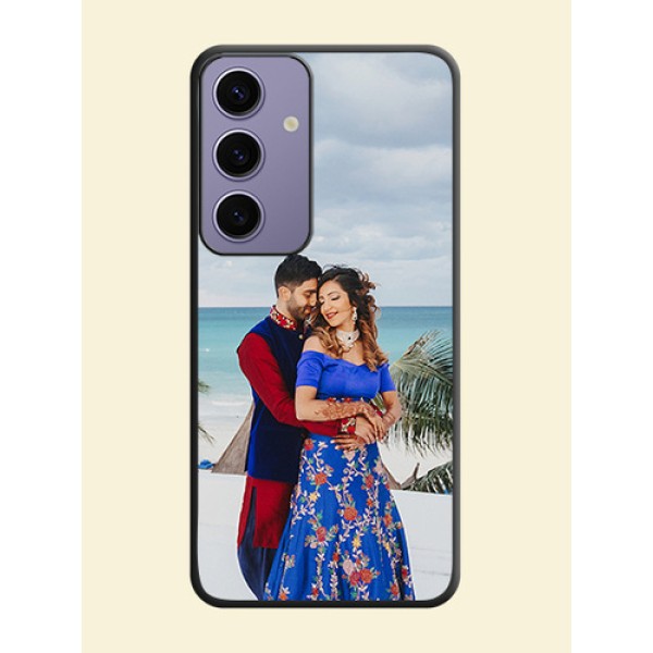 Full Single Pic Upload On Space Black Personalized Soft Matte Phone Covers - Galaxy S24 5G Full Single Pic Upload On Space Black Personalized Soft Matte Phone Covers - Galaxy S24 5G