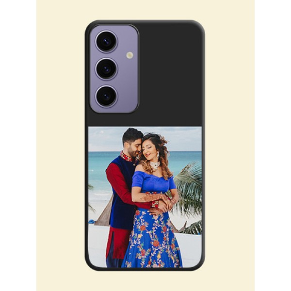 Image Upload With Space Black Color On Custom Soft Matte Mobile Back Cover - Samsung Galaxy S24 5G Image Upload With Space Black Color On Custom Soft Matte Mobile Back Cover - Samsung Galaxy S24 5G