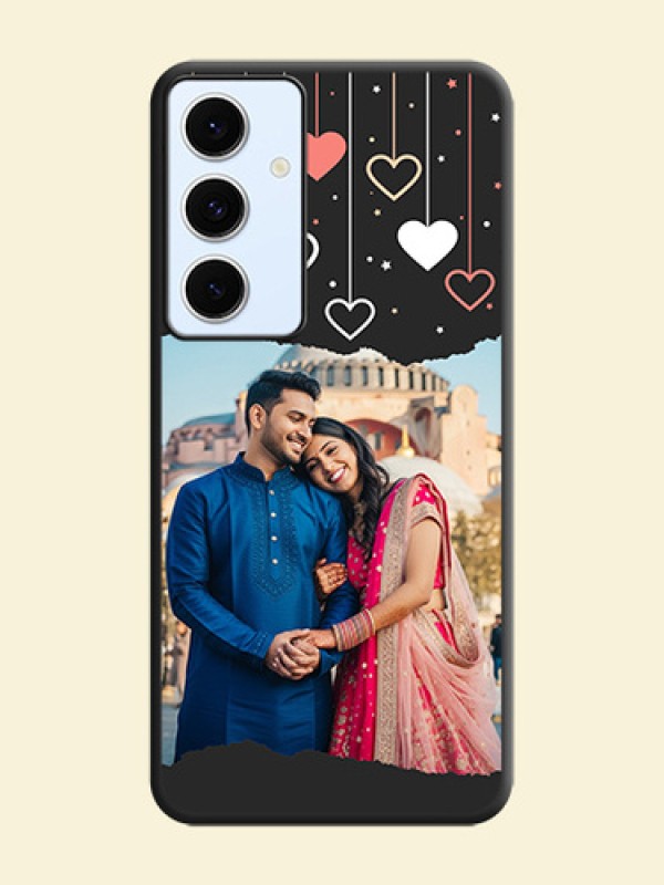Love Hangings with Splash Wave Picture On Space Black Custom Soft Matte Mobile Back Cover - Galaxy S24 FE 5G