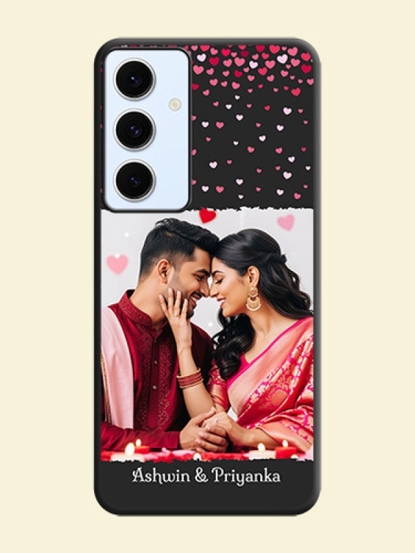 Fall in Love with Your Partner on Photo On Space Black Custom Soft Matte Mobile Back Cover - Galaxy S24 FE 5G