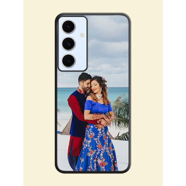 Full Single Pic Upload On Space Black Custom Soft Matte Mobile Back Cover - Galaxy S24 FE 5G Full Single Pic Upload On Space Black Custom Soft Matte Mobile Back Cover - Galaxy S24 FE 5G
