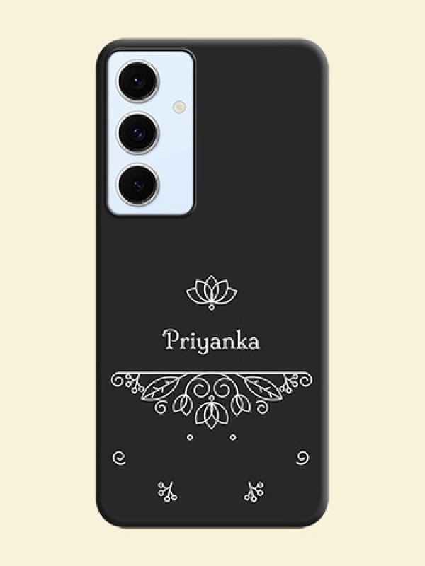 Lotus Garden Custom Text On Space Black Custom Soft Matte Mobile Back Cover - Galaxy S24 FE 5G