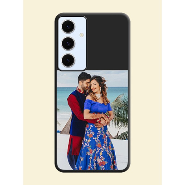 Image Upload With Space Black Color On Custom Soft Matte Mobile Back Cover - Samsung Galaxy S24 Fe 5G Image Upload With Space Black Color On Custom Soft Matte Mobile Back Cover - Samsung Galaxy S24 Fe 5G
