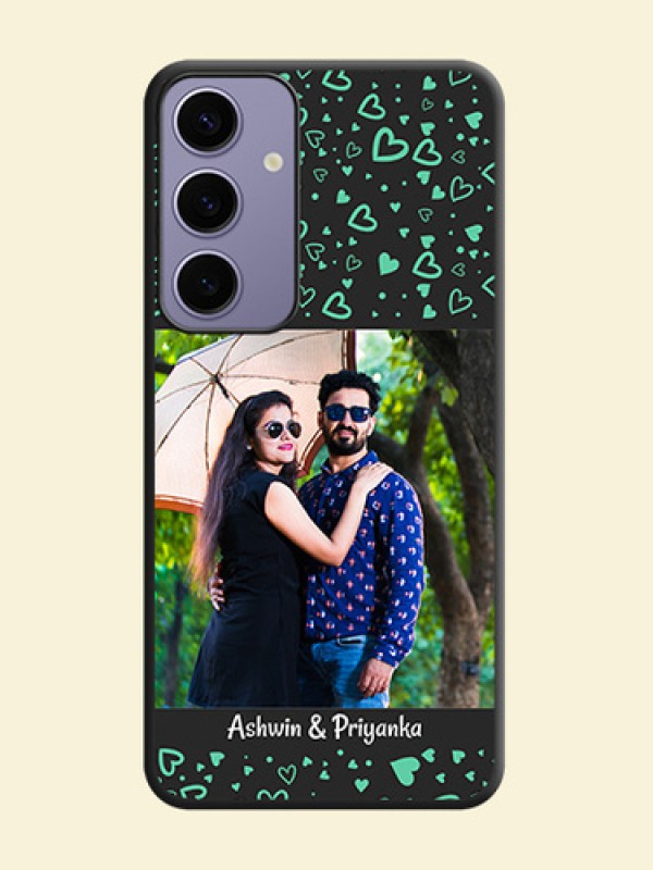 Sea Green Indefinite Love Pattern - Photo on Space Black Soft Matte Mobile Cover - Galaxy S24 Plus 5G