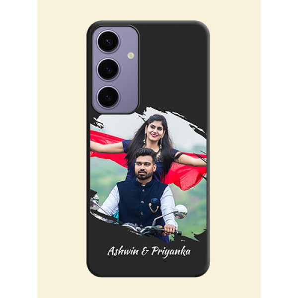 Grunge Brush Strokes - Photo on Space Black Soft Matte Back Cover - Galaxy S24 Plus 5G Grunge Brush Strokes - Photo on Space Black Soft Matte Back Cover - Galaxy S24 Plus 5G