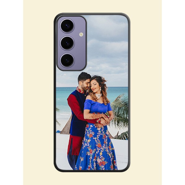 Full Single Pic Upload On Space Black Personalized Soft Matte Phone Covers - Galaxy S24 Plus 5G Full Single Pic Upload On Space Black Personalized Soft Matte Phone Covers - Galaxy S24 Plus 5G