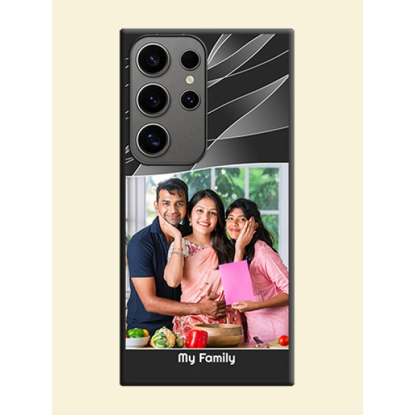 Mixed Wave Lines - Photo on Space Black Soft Matte Mobile Cover - Galaxy S24 Ultra 5G Mixed Wave Lines - Photo on Space Black Soft Matte Mobile Cover - Galaxy S24 Ultra 5G