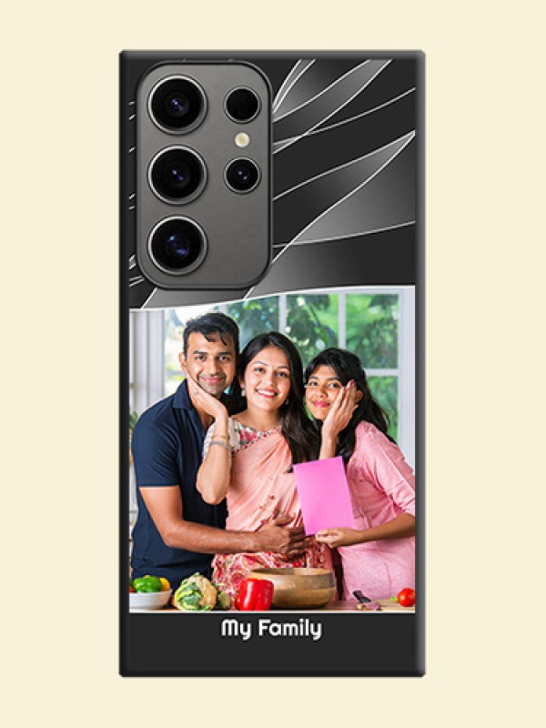 Mixed Wave Lines - Photo on Space Black Soft Matte Mobile Cover - Galaxy S24 Ultra 5G