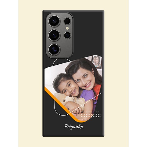 Yellow Triangle - Photo on Space Black Soft Matte Phone Cover - Galaxy S24 Ultra 5G Yellow Triangle - Photo on Space Black Soft Matte Phone Cover - Galaxy S24 Ultra 5G