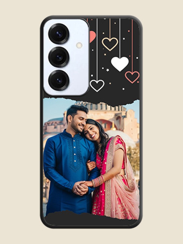 Love Hangings with Splash Wave Picture On Space Black Custom Soft Matte Mobile Back Cover - Galaxy S25 5G