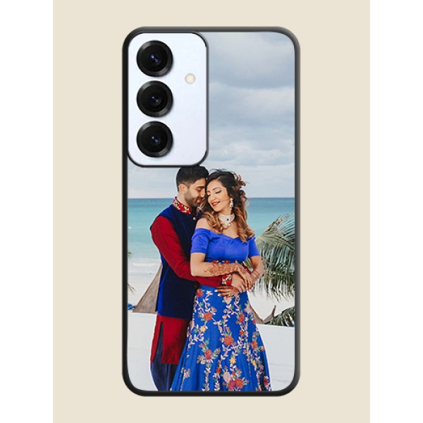 Full Single Pic Upload On Space Black Custom Soft Matte Mobile Back Cover - Galaxy S25 5G Full Single Pic Upload On Space Black Custom Soft Matte Mobile Back Cover - Galaxy S25 5G