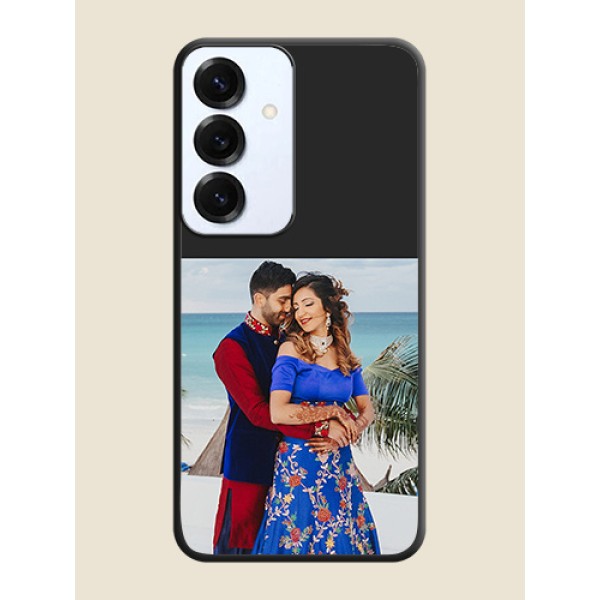 Image Upload With Space Black Color On Custom Soft Matte Mobile Back Cover - Samsung Galaxy S25 5G Image Upload With Space Black Color On Custom Soft Matte Mobile Back Cover - Samsung Galaxy S25 5G