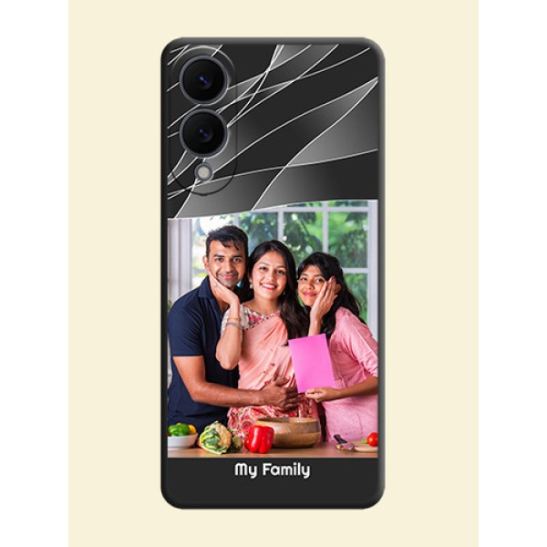 Mixed Wave Lines on Photo On Space Black Custom Soft Matte Mobile Back Cover - Samsung Galaxy S25 Edge 5G Mixed Wave Lines on Photo On Space Black Custom Soft Matte Mobile Back Cover - Samsung Galaxy S25 Edge 5G