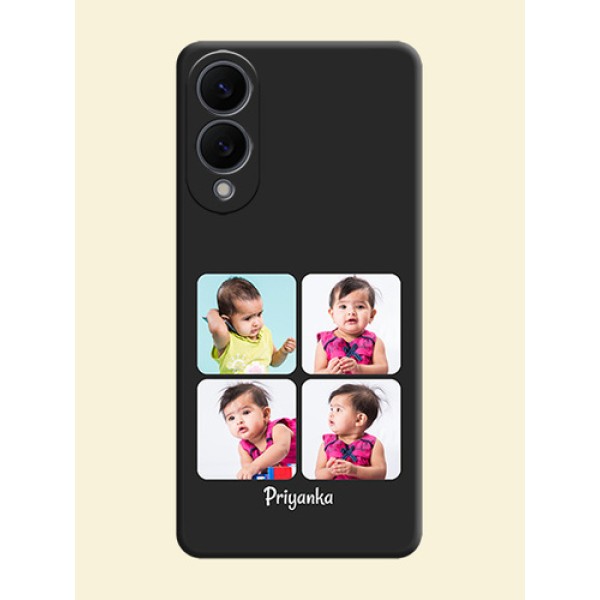 Floral Art with 6 Image Holder on Photo On Space Black Custom Soft Matte Mobile Back Cover - Samsung Galaxy S25 Edge 5G Floral Art with 6 Image Holder on Photo On Space Black Custom Soft Matte Mobile Back Cover - Samsung Galaxy S25 Edge 5G