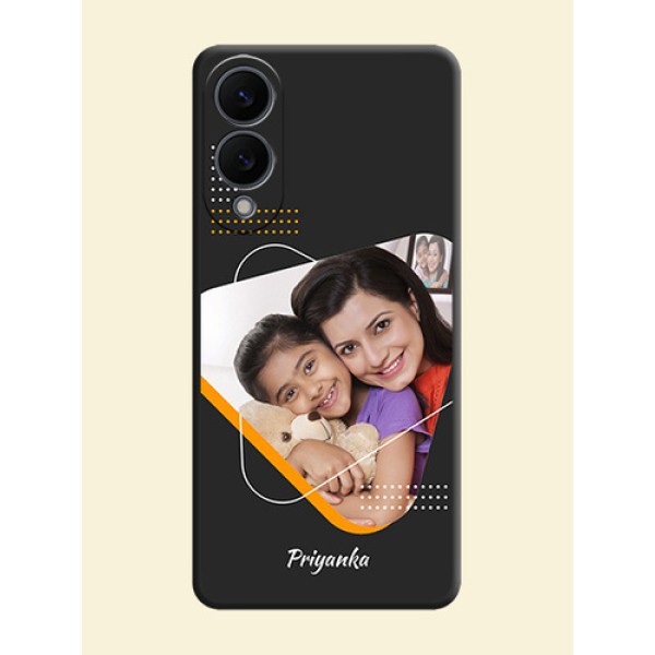 Yellow Triangle on Photo On Space Black Custom Soft Matte Mobile Back Cover - Samsung Galaxy S25 Edge 5G Yellow Triangle on Photo On Space Black Custom Soft Matte Mobile Back Cover - Samsung Galaxy S25 Edge 5G