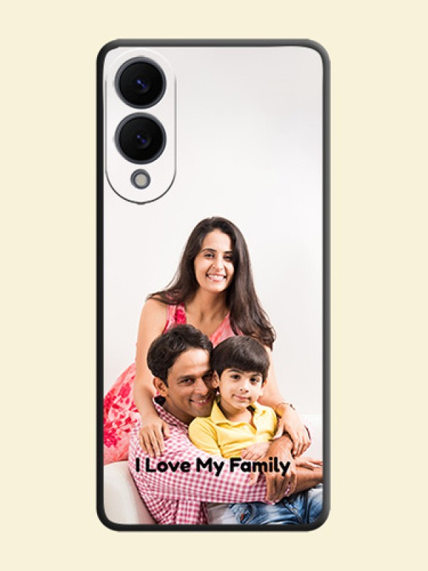 Full Single Pic Upload With Text On Space Black Custom Soft Matte Mobile Back Cover - Samsung Galaxy S25 Edge 5G