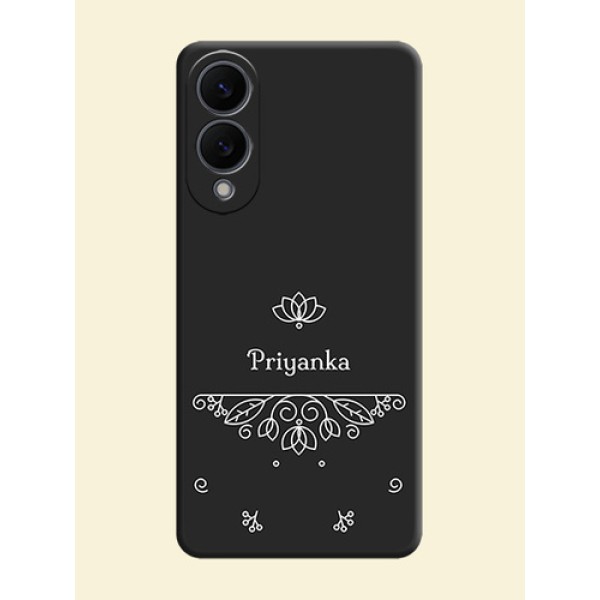 Lotus Garden Custom Text On Space Black Custom Soft Matte Mobile Back Cover - Samsung Galaxy S25 Edge 5G Lotus Garden Custom Text On Space Black Custom Soft Matte Mobile Back Cover - Samsung Galaxy S25 Edge 5G