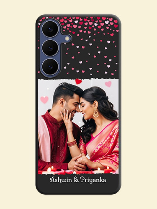 Fall in Love with Your Partner on Photo On Space Black Custom Soft Matte Mobile Back Cover - Samsung Galaxy S25 FE 5G