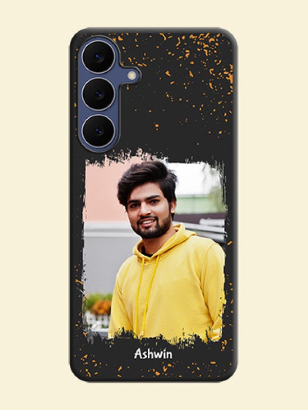 Spray Free Design on Photo On Space Black Custom Soft Matte Mobile Back Cover - Samsung Galaxy S25 FE 5G