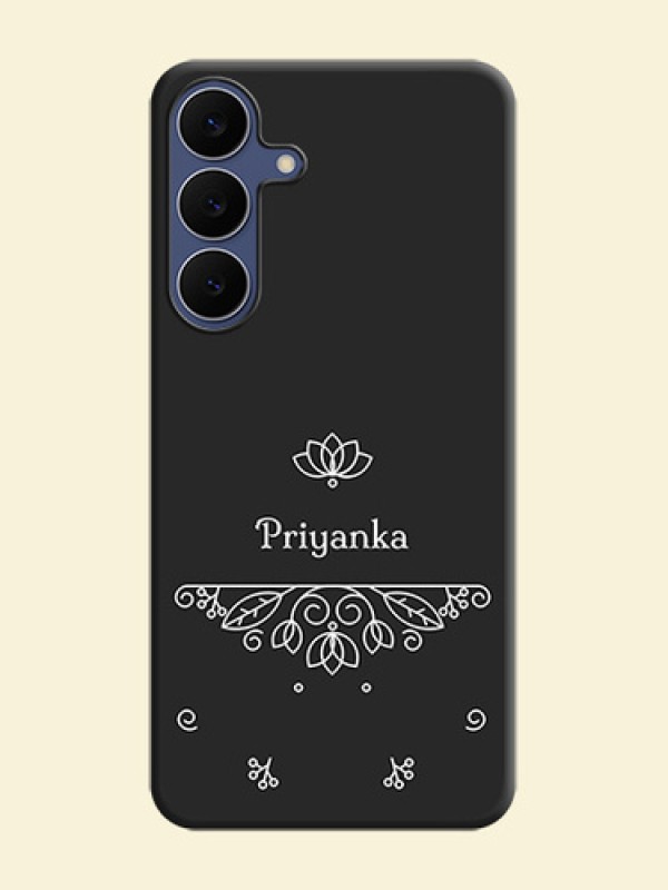 Lotus Garden Custom Text On Space Black Custom Soft Matte Mobile Back Cover - Samsung Galaxy S25 FE 5G