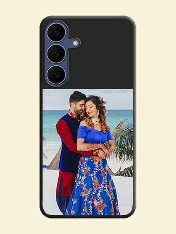 Image Upload With Space Black Color On Custom Soft Matte Mobile Back Cover - Samsung Galaxy S25 FE 5G