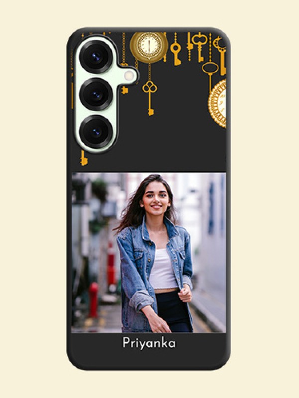 Decorative Design with Text On Space Black Custom Soft Matte Mobile Back Cover - Galaxy S25 Plus 5G