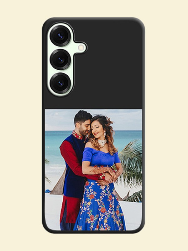 Image Upload With Space Black Color On Custom Soft Matte Mobile Back Cover - Samsung Galaxy S25 Plus 5G